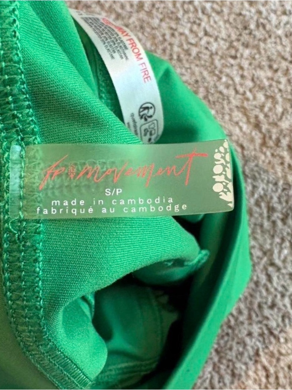 Free People Island Time High Waisted Shorts Green Size S NWOT - Picture 4 of 7